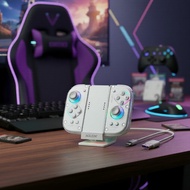 Aolion Joycon Handle Holder & RGB Dock Charger, Gamepad Bracket for Nintendo Switch Pemegang Pemegan