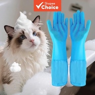 Pet Grooming Cleaning Glove, Silicone Dog Cat Hair Brush Scrubber for Bathing Massage