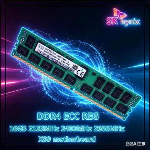 SK Hynix DDR4 8GB 16GB 2133P 2400T 2666V 1Rx4 2RX4 PC4 2133MHz 2400MHz 2666 ECC REG RDIMM X99 RAM 32