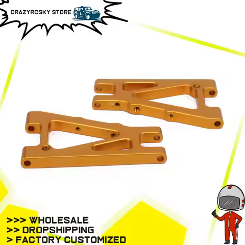 2PCS Alloy Front Lower Suspension Arm For Rc Hobby Model Car 1/10 Kyosho Optima 4Wd Upright Set Arm 