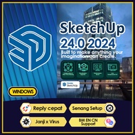 🌟 SketchUp Pro 2024 + V-Ray + Enscape | 📂 Asset Library | 💻 Windows PC | 🔑 Lifetime Warranty | 🚀 Lat