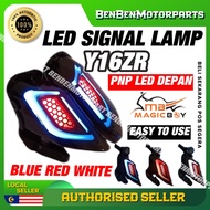 YAMAHA Y16ZR Y16 ZR LED FRONT SIGNAL LAMP SET ASSY RED WHITE BLUE 100% MAGIC BOY LED SIGNAL LAMPU DE