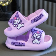 Kuromi Children's Slippers Korean Style Thick Sole DH2401 Size 150 - 220, For Baby Feet From 14cm To