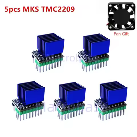 MKS TMC2209 Stepper Driver TMC 2209 Nema17 Engine Stepping Drive UART Mode 3D Printer Parts for MKS
