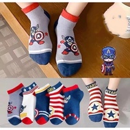K3 5-pack 4-10 year old cartoon boy socks elastic socks