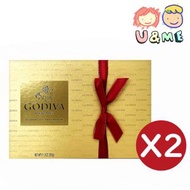 GODIVA - *優惠兩件裝* 歌帝梵 雜錦朱古力金裝禮盒27粒裝 320g ✥ [62833x2] (平行進口貨)