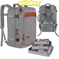 WITAKEY Travel Luggage Bagpack, Shoe Pouch 50L Large Travel Backpack, Fashion Expandable  Waterproof