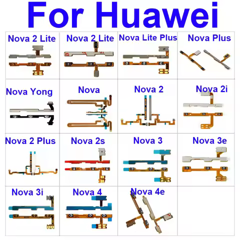 Power Volume Flex Cable For Huawei Nova Young Lite Plus 2 3 4 2i 3i 3e 4e 2lite 2plus Lite2017 Power