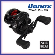 Banax Titanic Pro 104 Mesin Pancing Baitcasting Fishing Reel BC Kelajuan Tinggi