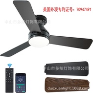 110v Fan Patented Hot-Selling Ceiling Light KD Nordic Ceiling Fan Light North American Bedroom Cross