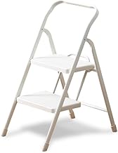 Iris Ohyama OSU-2R Folding Step Ladder, 2 Tiers, Nuance Gray, Width 15.6 x Depth 2.4 x Height 3.1 in