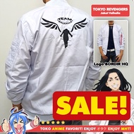 PUTIH Valhalla Bomber Jacket Tokyo Revengers Keisuke Baji Kazutora Hanemiya White White Manga Version