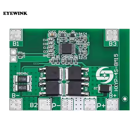 4S 12.8V 14.4V 16.8V Lifepo4 Li-ion Lipo Lithium Battery Protection Board 18650 BMS 14A limit 20A PC