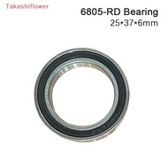 (Takashiflower) 6805-RD Bearing 25*37*6 mm 6805RD Dedicated Bike Bottom Braet Bearings 6805 RD ( HT2