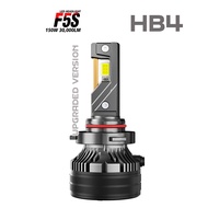 ของแท้ประกัน 18 เดือน - F5S หลอดไฟหน้า LED 30000LM 150W 6000K รุ่น F5S แสงสีขาว ขั้ว H1 H3 H4 H7 H8/