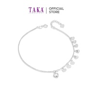 TAKA Jewellery Dolce 18K Gold Anklet Hearts