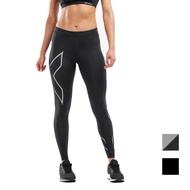 [2XU Australia] Women Basic Compression Trousers Black/Silver Black Sports Outdoor Road Running Trai
