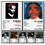 Pop Hip Hop Rapper Music Album Poster Aesthetic Arctic Monkeys 21 Savage Future Playboi Carti Canvas
