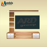 (RTV 034) Minimalist Hanging Wall TV Rack / Wall Mounted TV Table 32-55 Inc Length 120 cmx 100cm/ Mi