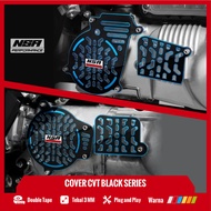 NSA COVER CVT BLACK SERIES YAMAHA Nmax Aerox Yamaha CVT COVER Motorcycle Accessories NSA PERFORMANCE