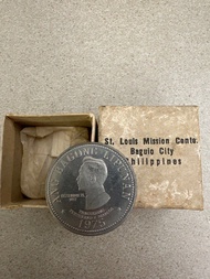 Philippines 1975 5 Piso Marcos Lipunan New Society / St Louis Mission Center / Rare古董錢幣