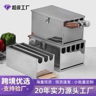 Stainless Steel Knife Holder Kitchen Shelf Lock Knife Box with Lid Commercial Large Knife Holder Hot