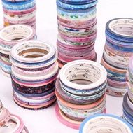 100 Roll Washi Tape Warna Gold untuk Scrapbook DIY