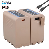 9800mAh NP F970 F960 Replacement Battery PD 20W PD Fast Charging for Sony Camcorder Video Light Moni
