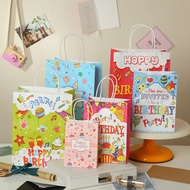 [SG] 10 pcs Gift Bag Birthday goodie bag PaperBag Kids High Quality Kraft Paper birthday party children's day