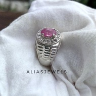 Cincin Perak Delima Burma