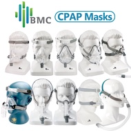 BMC Nasal and Full Face CPAP Mask  Auto CPAP  BiPAP Accessories  With Headgear  Grey Headband  Use for Sleep Apnea and Snoring