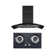 KITCHEN STUDIO ชุดครัว เครื่องดูดควัน KSHD-90-1C-BK + เตาแก๊ส KSHB-732G-2C