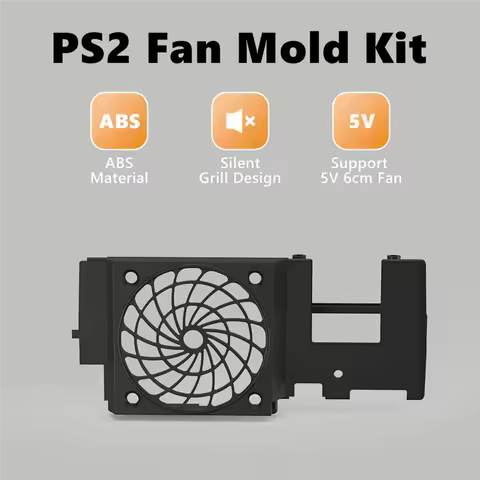 Silent Cooling Fan Upgrade Kit For Playstation 2 Fat Console For SCPH-3XXXX&SCPH-5XXXX Models Enhanc