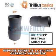 REDUCER SOCKET TS 1 x 3/4 INCH TRILLION VLOK VERLOP OVER SOK REDUCING