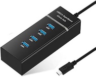 Quick connect 30cm USB-C/Type-C 3.1 Male to 4-Port USB 3.0 Adapter Hub, For Galaxy S8 & S8 + / LG G6