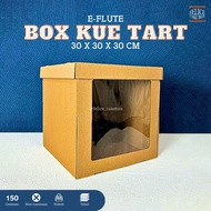 HARDBOX EFLUTE MIKA TART CAKE 30X30X30 CM contents 5 pcs / BIRTHDAY CAKE BOX / BIRTHDAY TART BOX / H