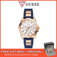 [Original & 2 Years Warranty] Guess Intrepid Chronograph Silicone Women Watch Jam Tangan Wanita Pere