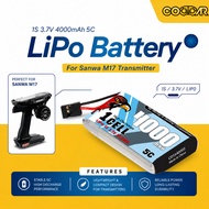 CD1S40005 // Coddar RC LiPo Battery 1S 4000MAH 3.7V 5C Sanwa M17 Transmitter Battery RC Car Drone