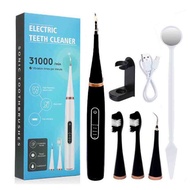Electronic ultrasonic teeth cleaner for oral teeth stains, teeth cleaner kit