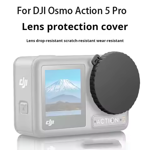For DJI Osmo Action 5 Pro Camera Lens Dust Cover Non Slip Silicone Dust-proof Protective Cover Case 