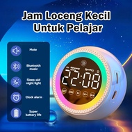 Student Alarm Clock Bluetooth Speaker Multifunctional Loud Volume Rechargeable For Dormitory Jam Blu