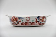 日本麥山窯 三麗鷗 Sanrio Hello kitty 焗烤盤 瓷器焗烤盤(紅色、靛藍色) 交換禮物