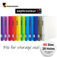 【Maruman】Septcouleur Binder File Notebook(Wide) B5 Size F300