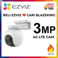 Ezviz EB8 4G LTE Solar Power USB Type-C Battery Powered Rechargeable 2k 3MP Outdoor 360 Pan Tilt Sma
