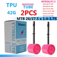 RideNow TPU MTB Bike Inner Tube 26 27.5x1.5 1.75 1.9/ 29x2.1 2.2 2.3 2.4 Inch French Valve 45MM Moun