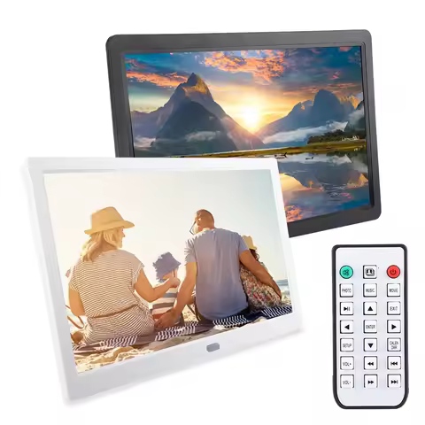 15.4" Multifunction 1280*800 Digital Photo Frame Music Movie Player with Remote Controller Movie Pho