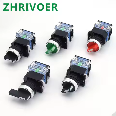 1 22mm LA38-11X2 20X3 2/3 position rotary switch 4 screws 10A400V self-locking/self-resetting power 