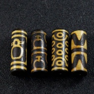 Distressed Weathered Old Agate Dzi Beads Barrel Beads Bracelet Nine-Eyed Dzi Beads God of Wealth 21-