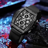 LIGE New Watch Chronograph Casual Fashion Watches for Men Silicagel Calendar Wrist Watch Men Watch