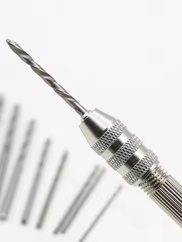 Mini Micro Hand Drill 0.3mm-1.6mm Mini High Speed Steel Twist Drill Bit Set Micro HSS drill bit set 